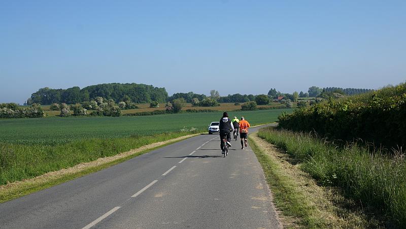 Een lange glooiende weg door het heuvelachtige landschap. Foto: Janneke de Jonge
