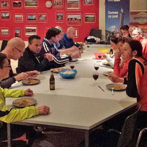 Nasi bij Climax na afloop van de Roparun-training